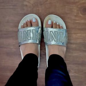 Well worn VS Pink slides